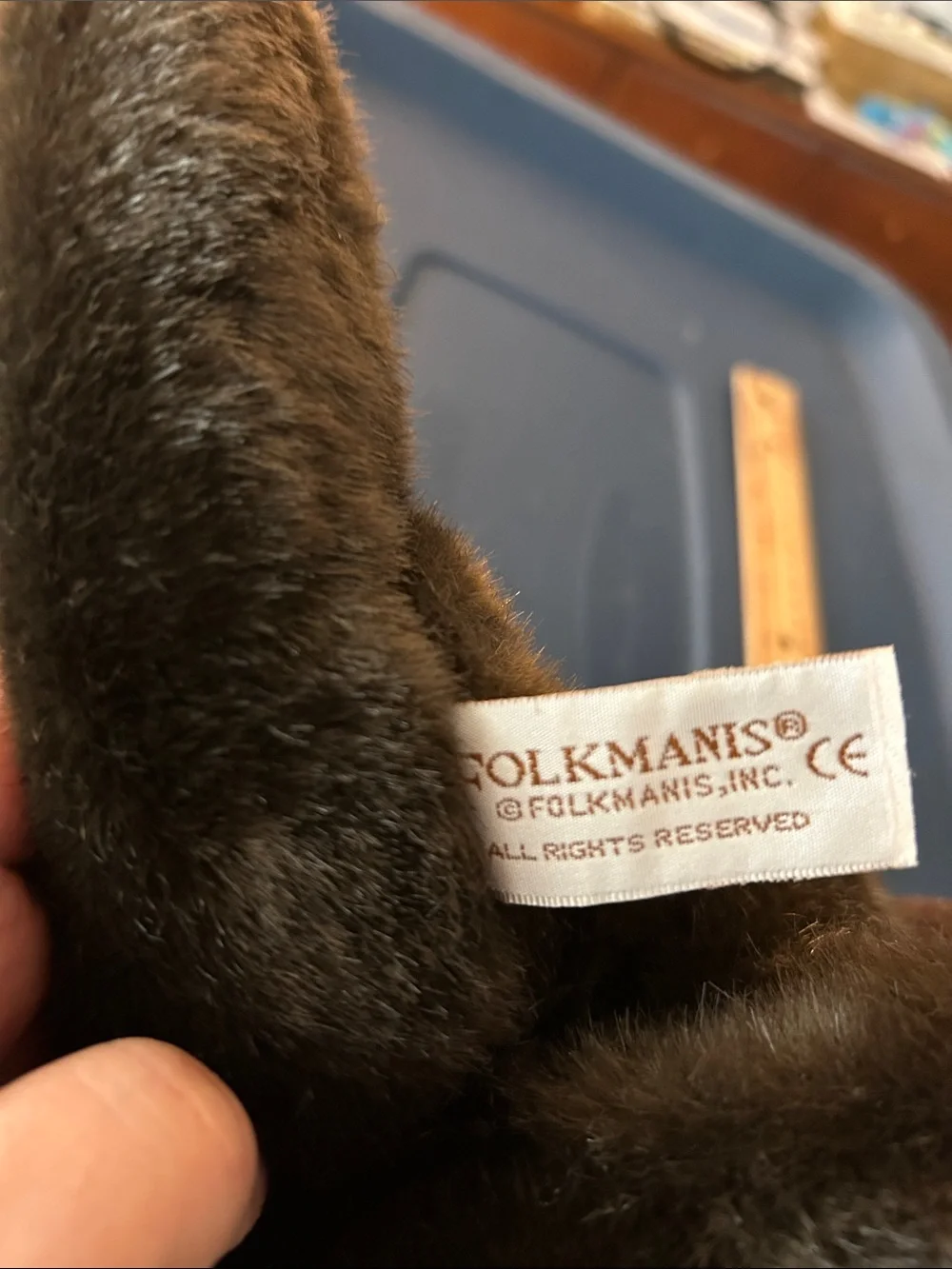 Folkmanis Brown Plush Otter Puppet EUC